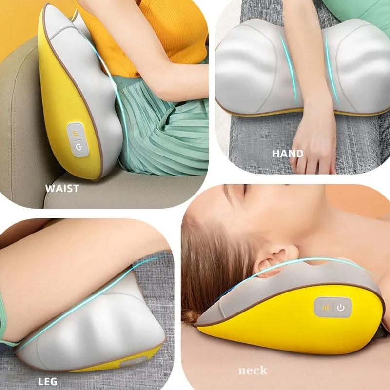 Portable Lumbar and Neck Massager for Car – Wired Charging Model
