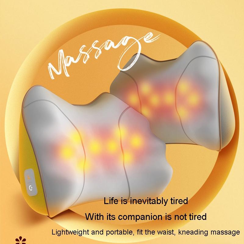 Portable Lumbar and Neck Massager for Car – Wired Charging Model