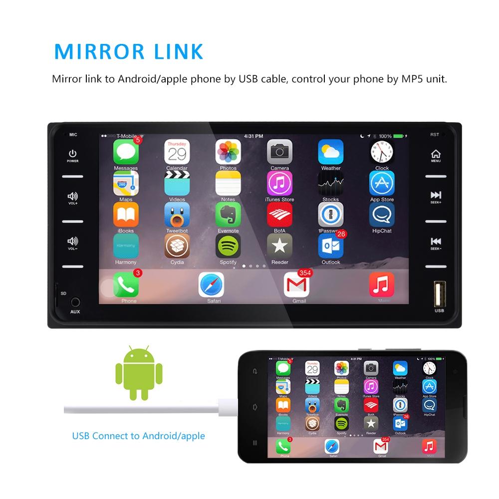 7&quot; Touch Screen MP5 Car Player for Toyota Corolla – FM/TF/Mirror Link