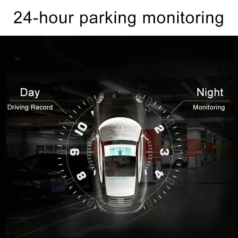 2.2 Car Dvr with Parking Monitoring &amp; Loop Recording - Black