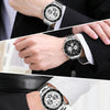 Waterproof Quartz Watch For Men -  White Shell White