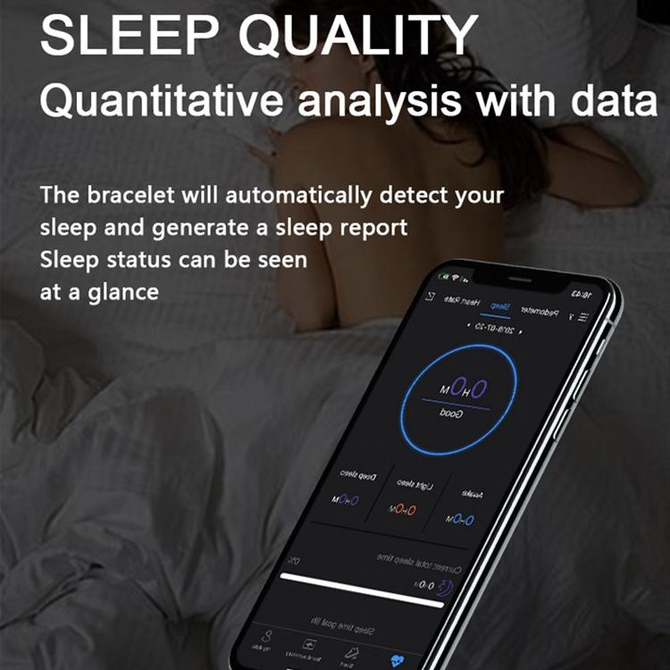 Waterproof Smart Fitness Bracelet – Health &amp; Activity Tracker with Heart Rate, Sleep, and Step Monitoring