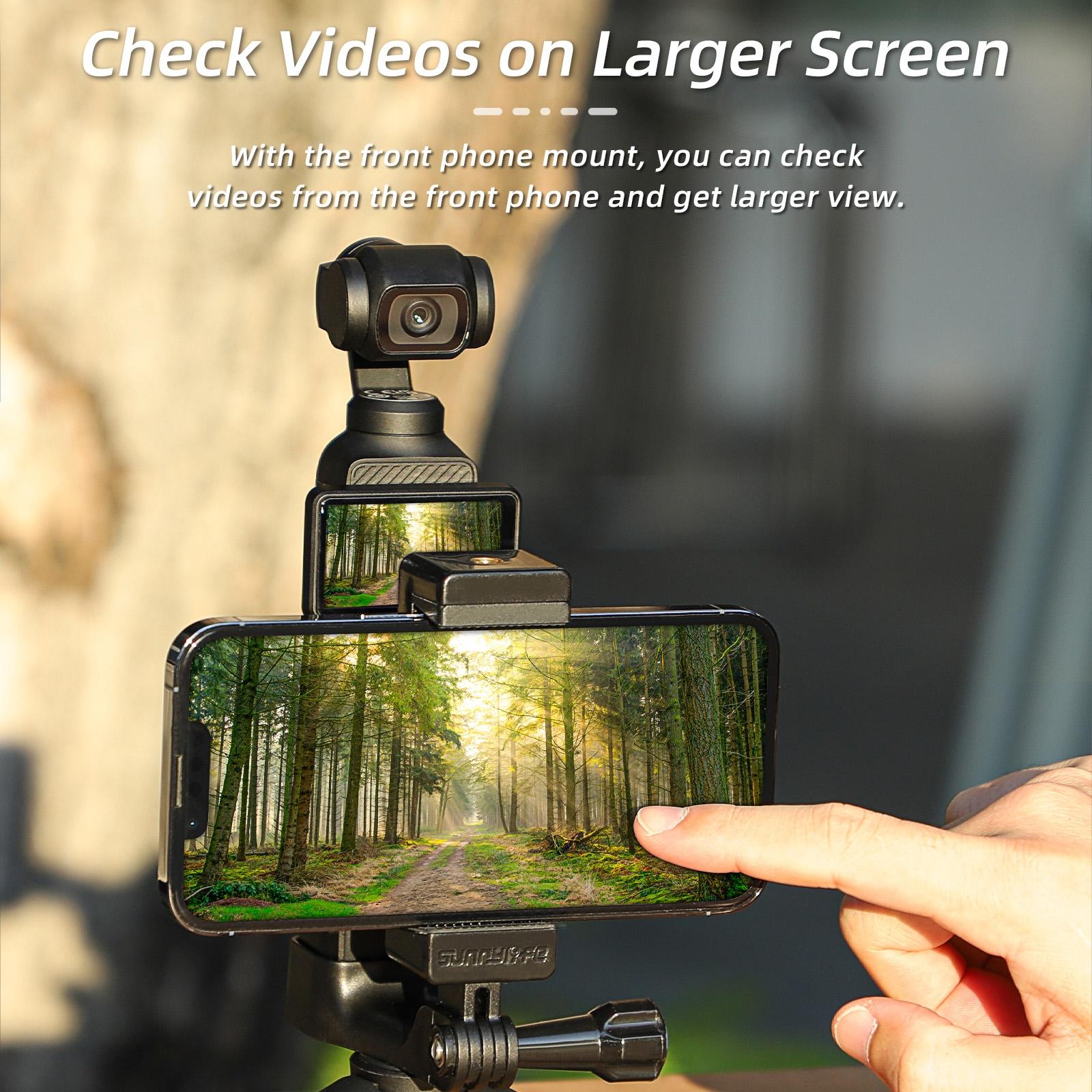 Handheld Tripod Expansion for Dji Pocket 3 - Front Phone Holder Mount