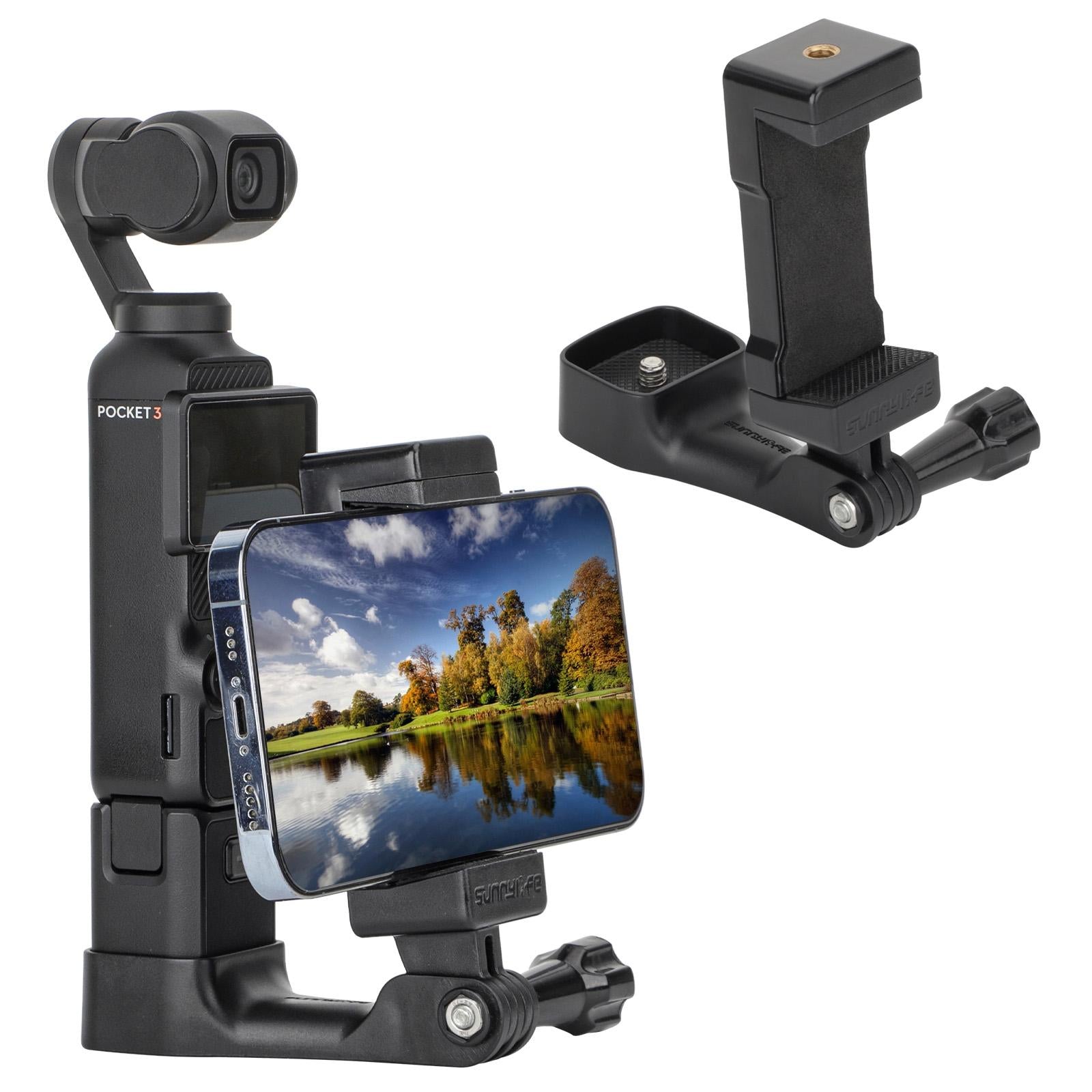 Handheld Tripod Expansion For Dji Pocket 3 - Front Phone Holder Mount