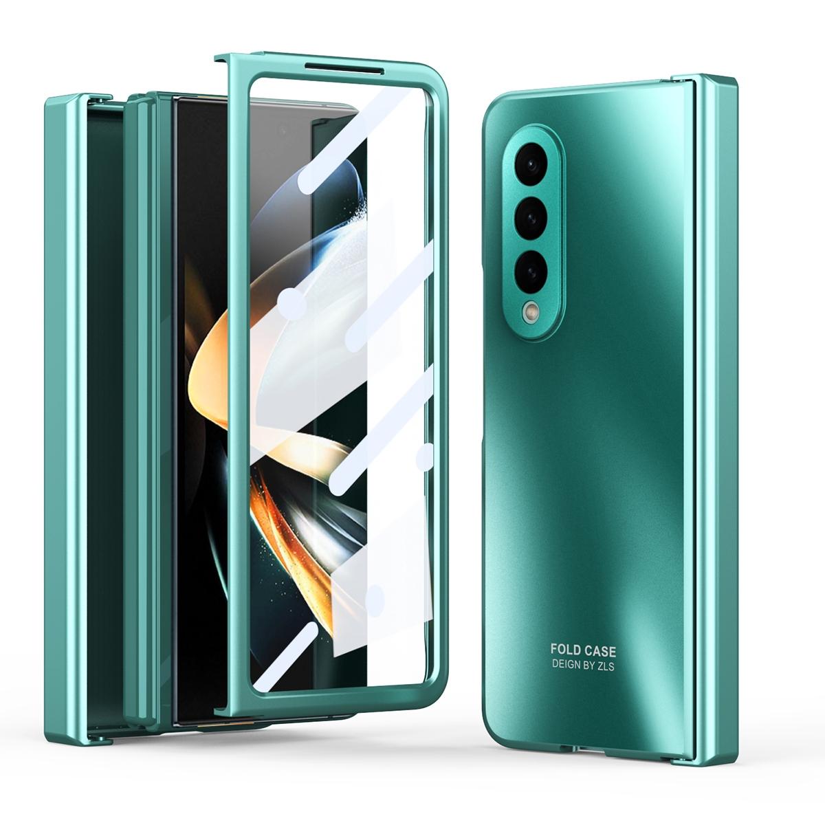 For Samsung Galaxy Z Fold4 5G Foldable Electroplated Case - Black