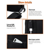 Anti-Theft Men’s Waterproof Crossbody Bag with USB Port