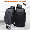 Anti-Theft Men’s Waterproof Crossbody Bag with USB Port