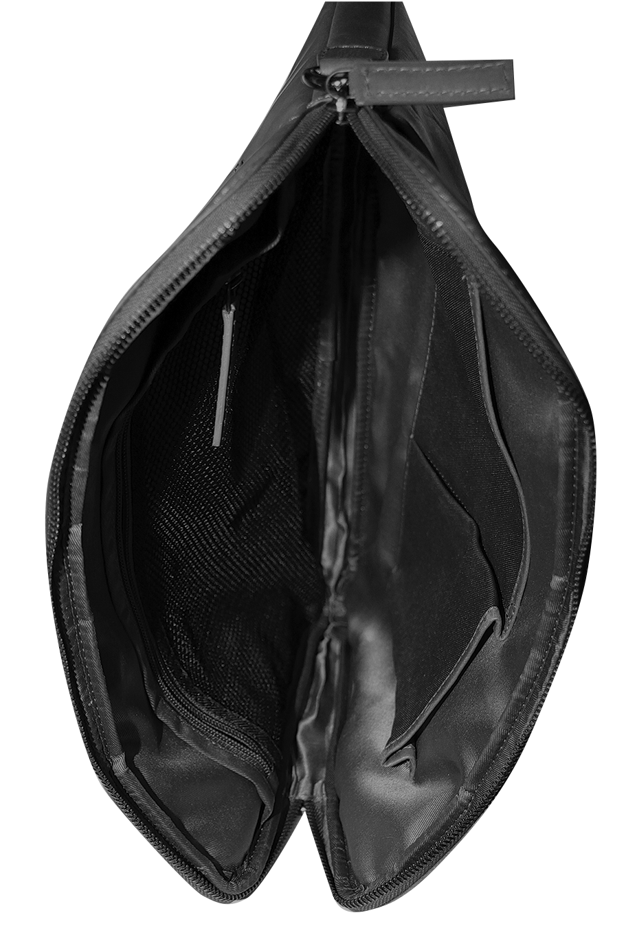 Futura Men’s Slimline Leather Laptop Bag – Black Satchel with Shoulder Strap