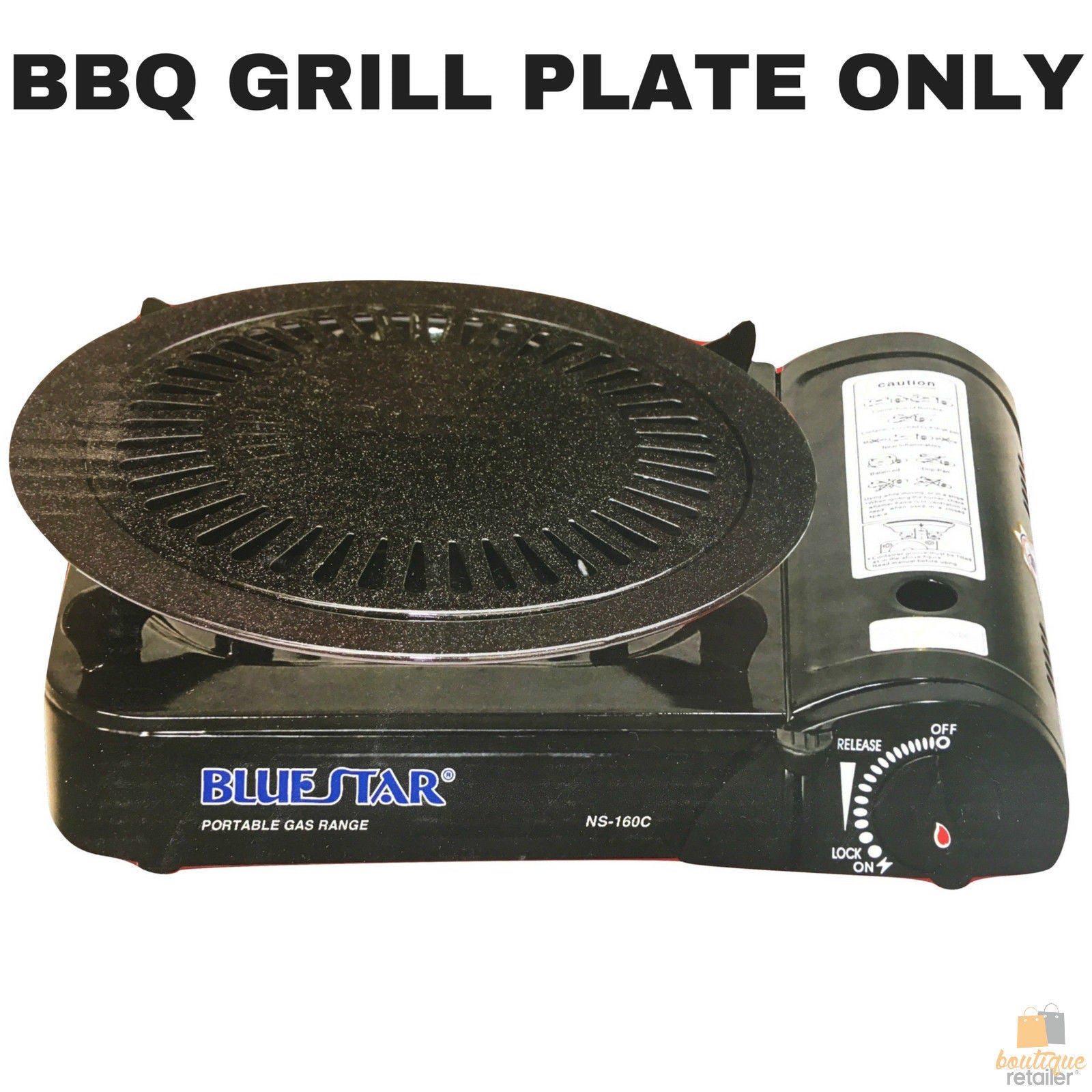 BBQ Grill Plate for Portable Gas Stove – Non-Stick Korean, Vietnamese, and Asian-Style Tabletop Grilling