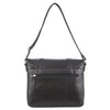 Pierre Cardin Pebbled Leather 13&quot; Laptop Computer Bag Overnight Satchel - Black