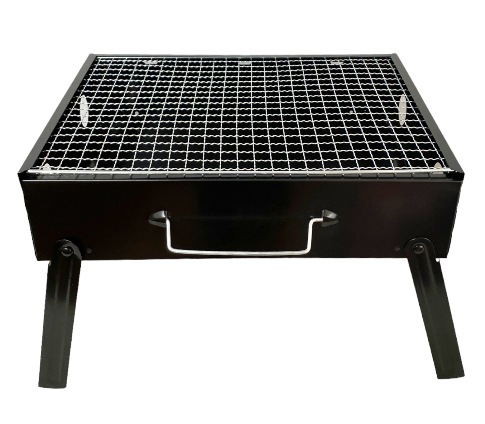Mini Portable Foldable Charcoal BBQ Grill – Matte Black | Outdoor Camping & Travel-Friendly Barbecue Grill