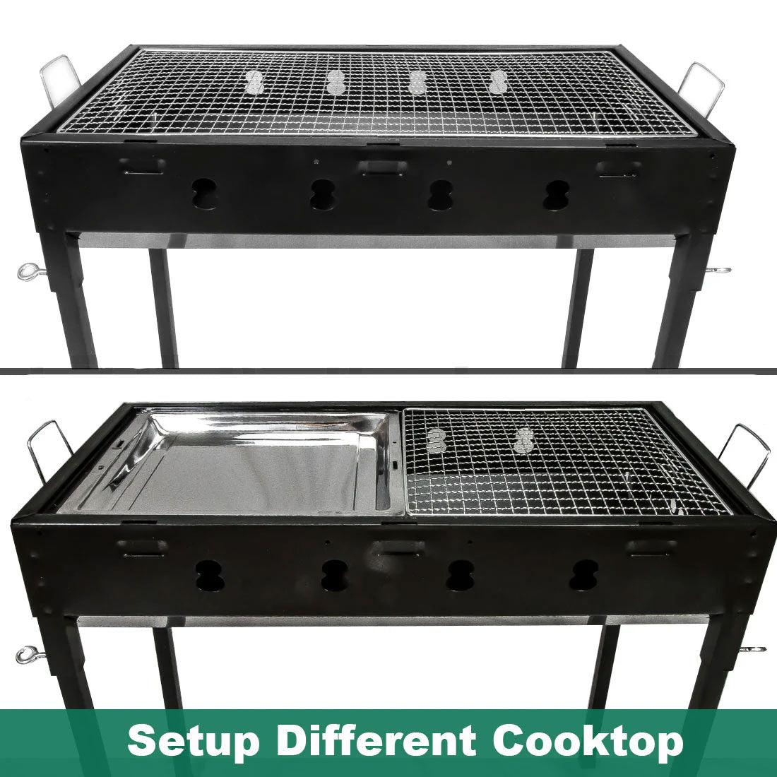 Portable Outdoor BBQ Barbecue Grill- Large