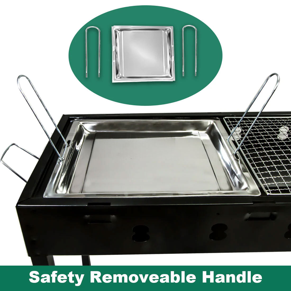 Portable Outdoor BBQ Barbecue Grill- Large