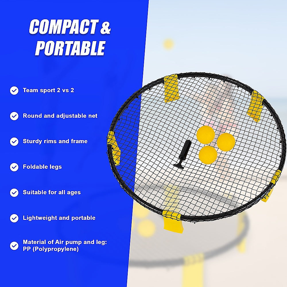 Mini Volleyball Set Outdoor Game Garden Beach Net