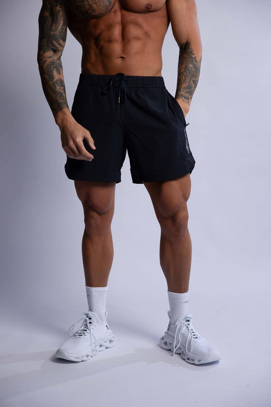 Hard Hitters Men's Pro-Tech Performance Shorts – Black | Moisture-Wicking, Lightweight Gym & Training Shorts