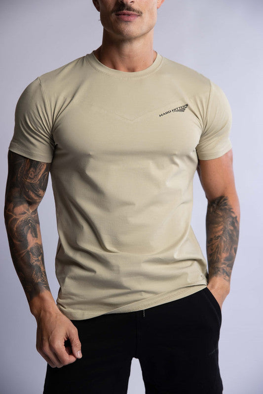 Hard Hitters Slim Fit Cotton Tee – Sage