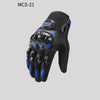 High-Performance Motorcycle Riding Gloves - Blue