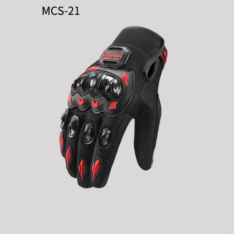 High-Performance Motorcycle Riding Gloves - Red