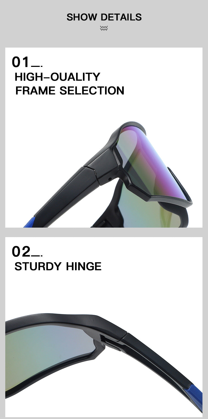 UV400 Protection Sports Sunglasses