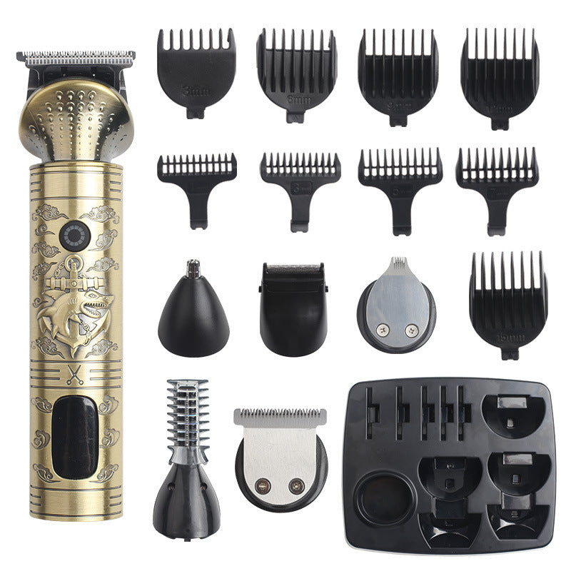 Vintage Electric Hair Trimmer & Multi-Grooming Kit