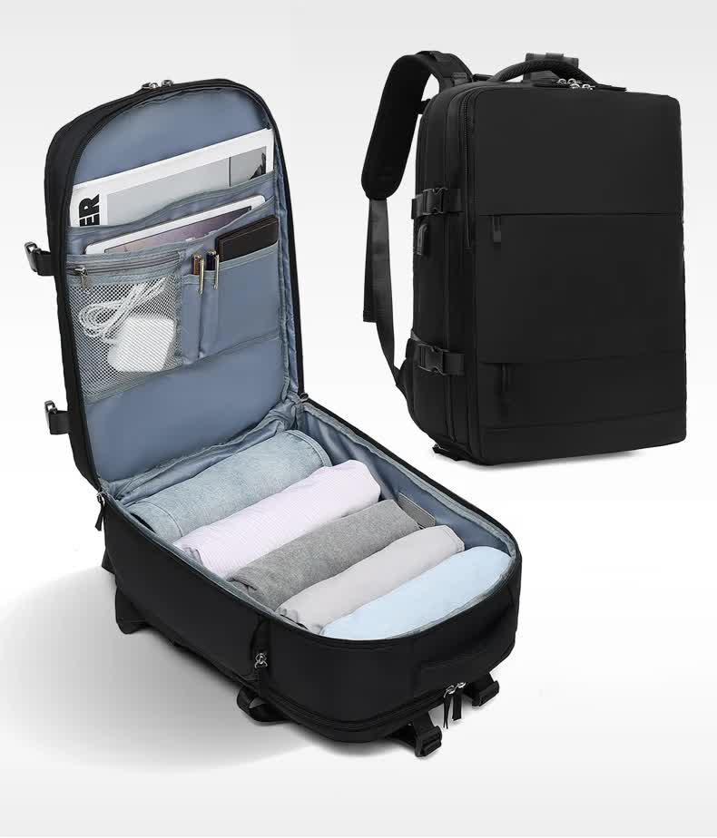 Multi-Compartment Travel Backpack