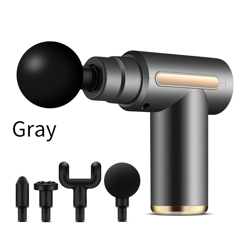 Compact Gray Massage Gun