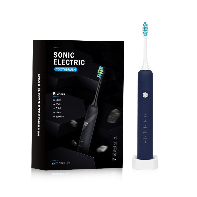 Rechargeable  Blue Electric Sonic Toothbrush- Blue