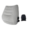 Press-to-Inflate Travel Lumbar Cushion –Gray