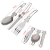 Compact Outdoor Camping Cookware Set with 410 Stainless Steel Utensils