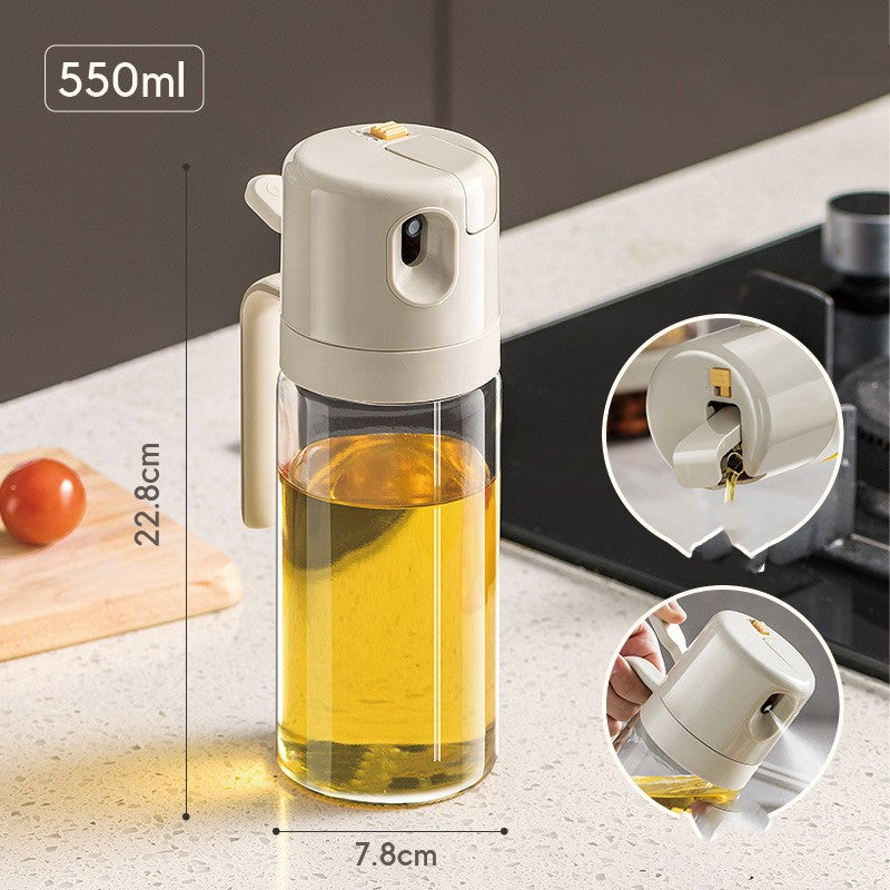 Oil Sprayer and Pourer Bottle
