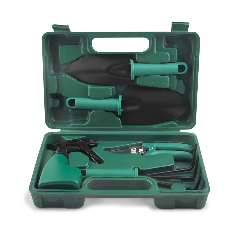 5-Piece Compact Gardening Tool Set with Durable Case
