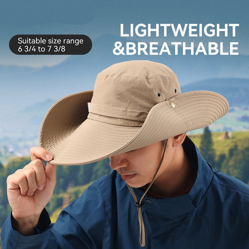 Outdoor UV Protection Wide-Brim Boonie Hat