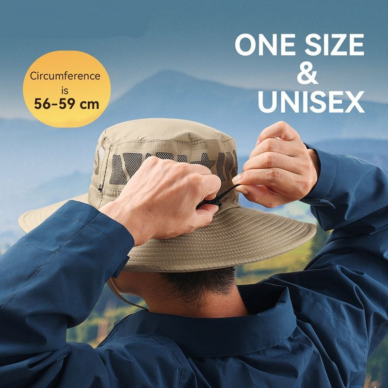 Outdoor UV Protection Wide-Brim Boonie Hat