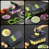 14-Piece Multifunctional Vegetable Chopper and Slicer Set