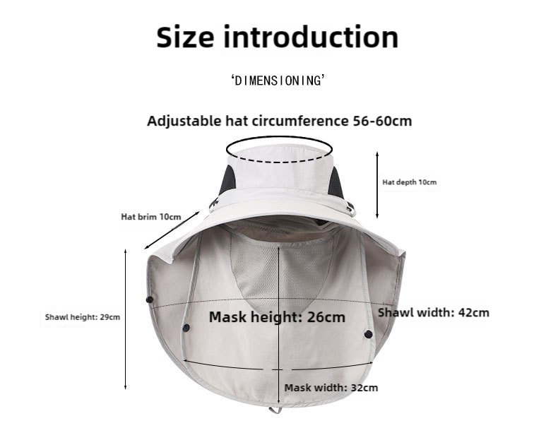 Spring Outdoor Sun Hat – UV Protection, Quick-Dry, Breathable, Adjustable Hiking Cap