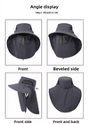 Dark Grey Outdoor Sun Hat with Face &amp; Neck Protection, Quick-Dry, Breathable UV Protection Cap for Men and Women - Adjustable, Dust &amp; Insect Repellent Hiking Hat