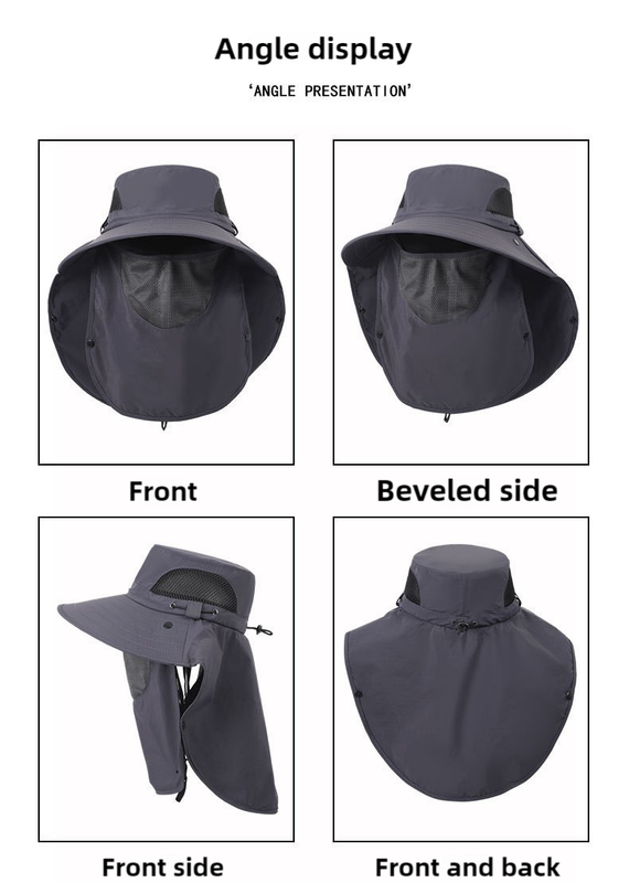 Spring Outdoor Sun Hat – UV Protection, Quick-Dry, Breathable, Adjustable Hiking Cap