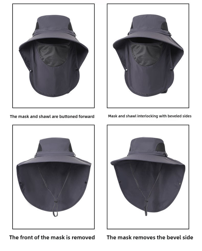 Spring Outdoor Sun Hat – UV Protection, Quick-Dry, Breathable, Adjustable Hiking Cap