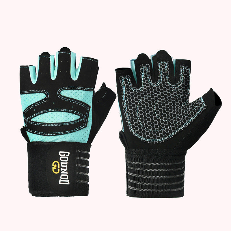 Breathable Anti-Slip Gym Gloves - XL Size