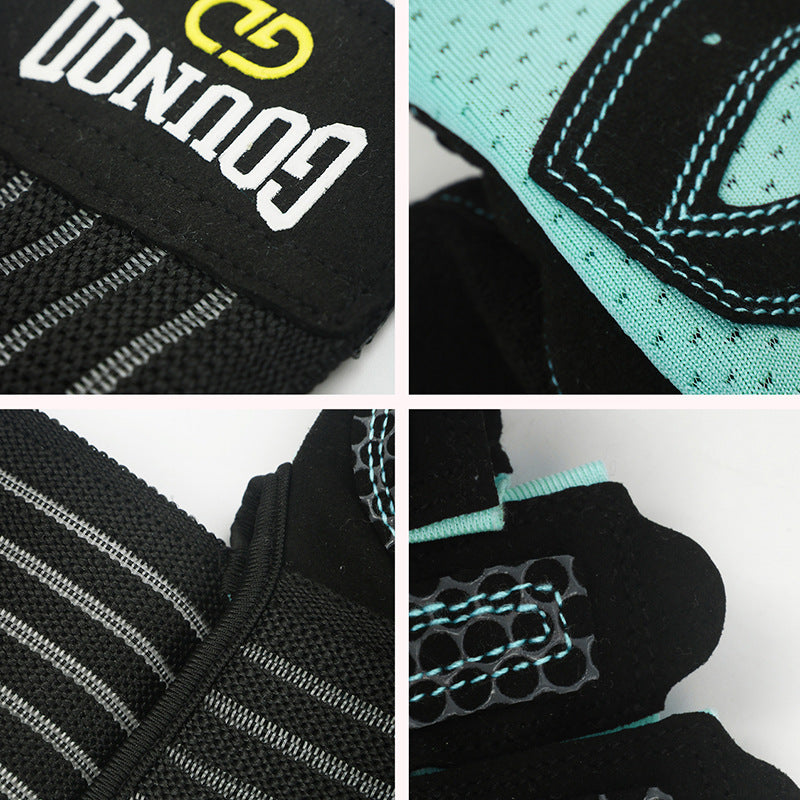 Breathable Anti-Slip Gym Gloves - XL Size