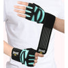 Black And Blue Breathable Anti-Slip Gym Gloves - XL Size