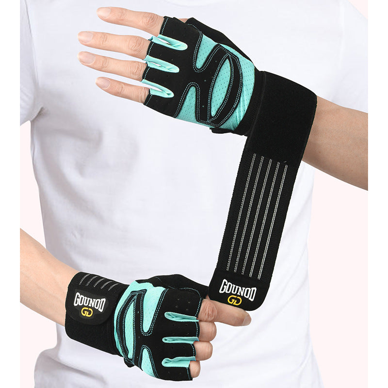 Breathable Anti-Slip Gym Gloves - XL Size