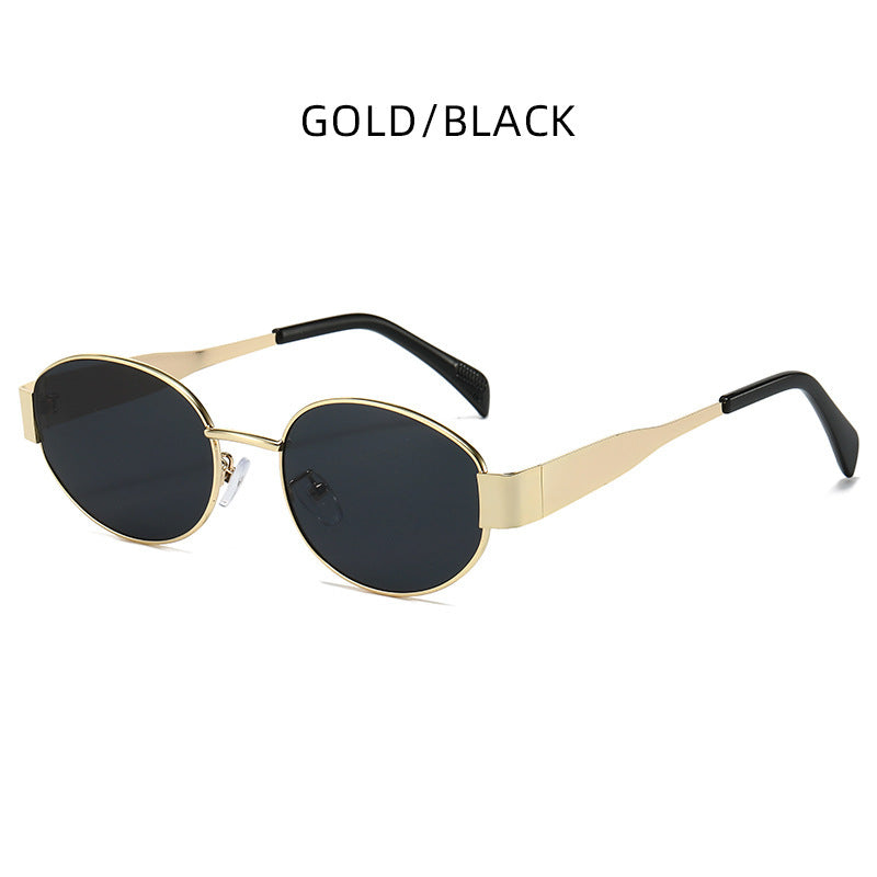 2-PCS Retro Oval Sunglasses with UV Protection for Men & Women