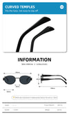 2-PCS Retro Oval Sunglasses with UV Protection for Men &amp; Women
