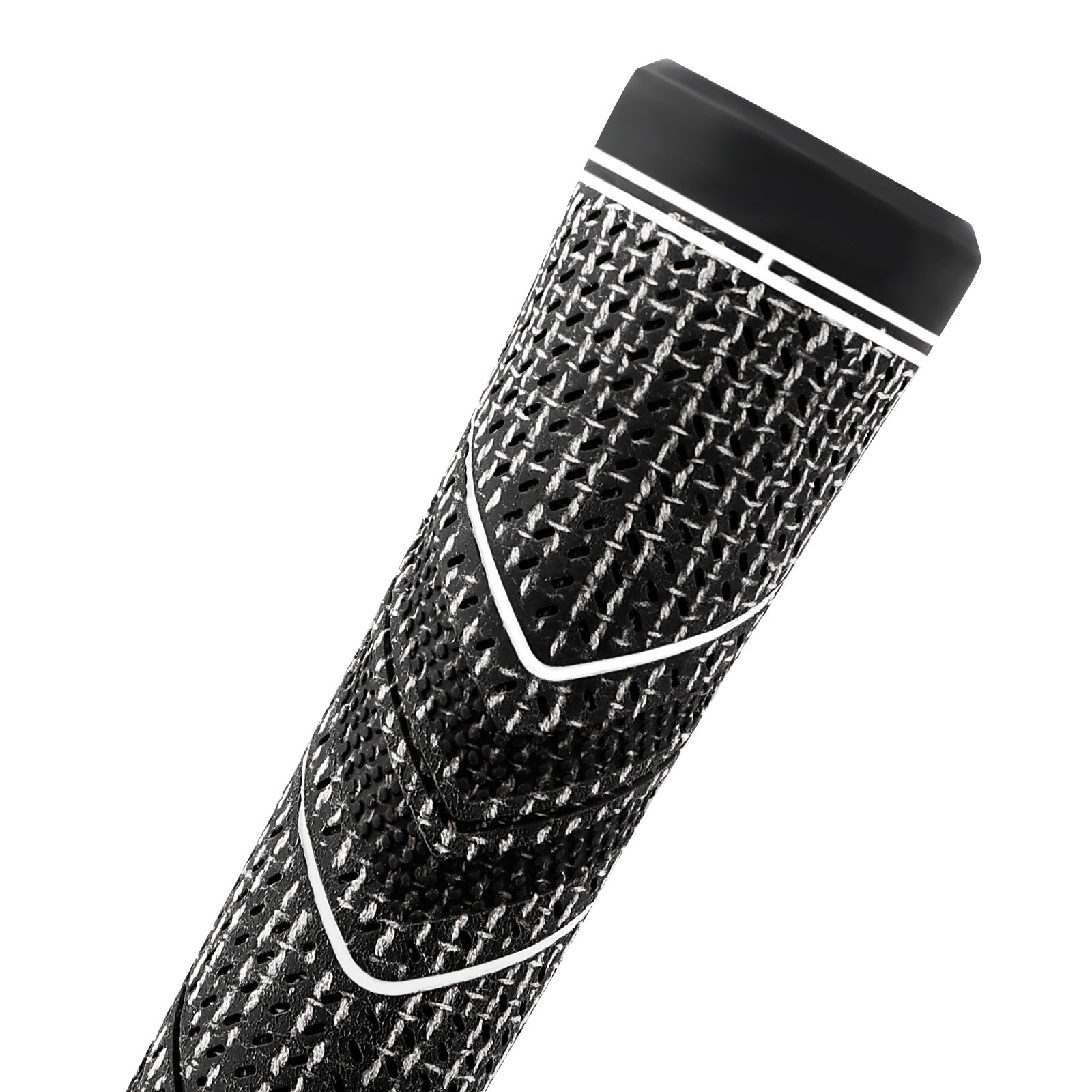 2 Pcs Grey Standard MCC PLUS4 Golf Grip - Standard Rubber and Cotton Thread Hybrid, 265 mm, 52g, Core 60