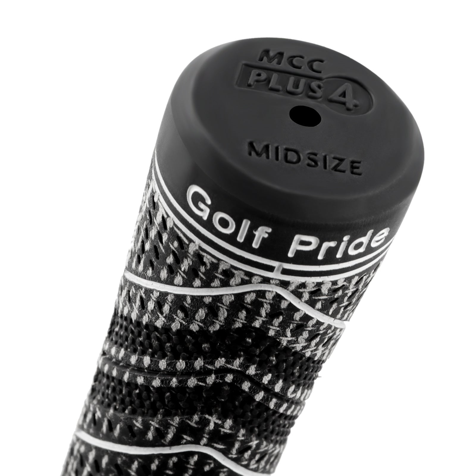 2 Pcs Green MCC PLUS4 Midsize Golf Grip - Rubber and Cotton Thread Hybrid, 265 mm, 72g, Core 60