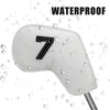 Colorful Golf Iron Head Covers Set of 10 - Waterproof PU Leather  (3-9, P, A, S)