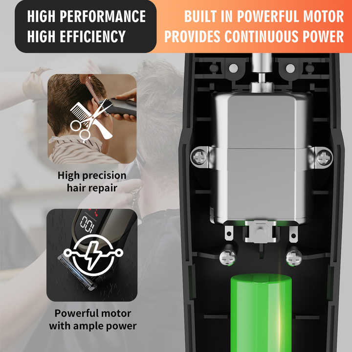 5-in-1 Digital Display Hair Clipper Set for Men