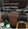 Black Heavy Duty Car Headrest Hooks (Set of 4)