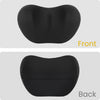 Black Memory Foam Car Headrest &amp; Lumbar Support Pillow Set
